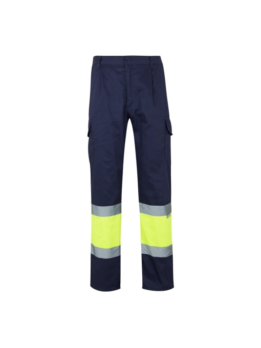 hi!™ VL ATHENA Pantaloni din twill în două tonuri (210g/m²), căptușiți, cu mai multe buzunare, din bumbac (20%) și poliester (80%)