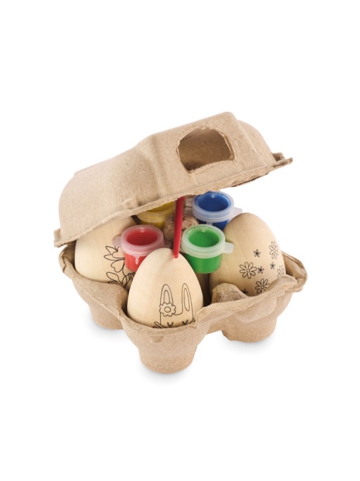 MO™ Eiset – Wooden egg painting set