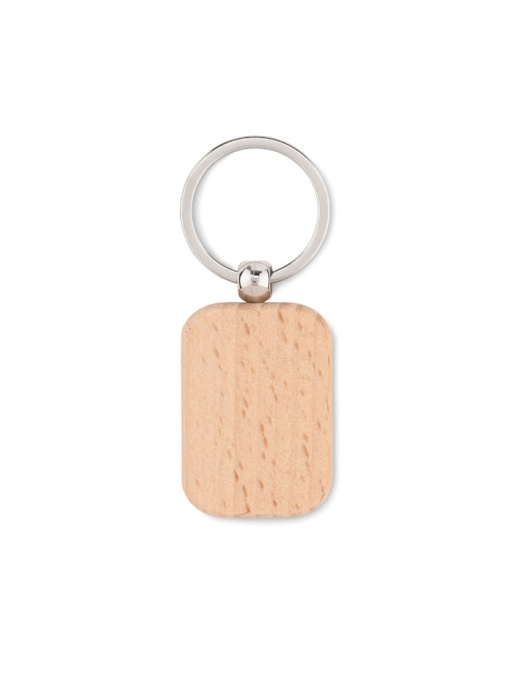MO™ Poty wood – Breloc dreptunghiular din lemn