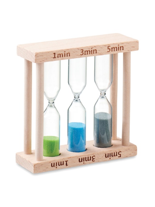 MO™ Set de 3 clepsidre din lemn