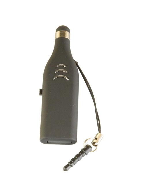 ON™ 4 GB ABS pen drive with touchscreen tip and mini jack to connect it to devices