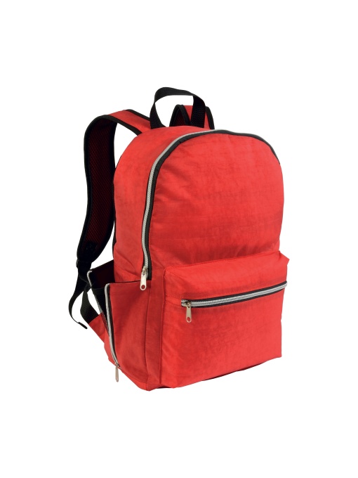 ON™ 420D nylon 4-pocket backpack (two mesh side pockets with zipped closure). Straps