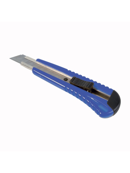 ON™ ABS Stanley knife with locking mechanism, large, 2 spare blades