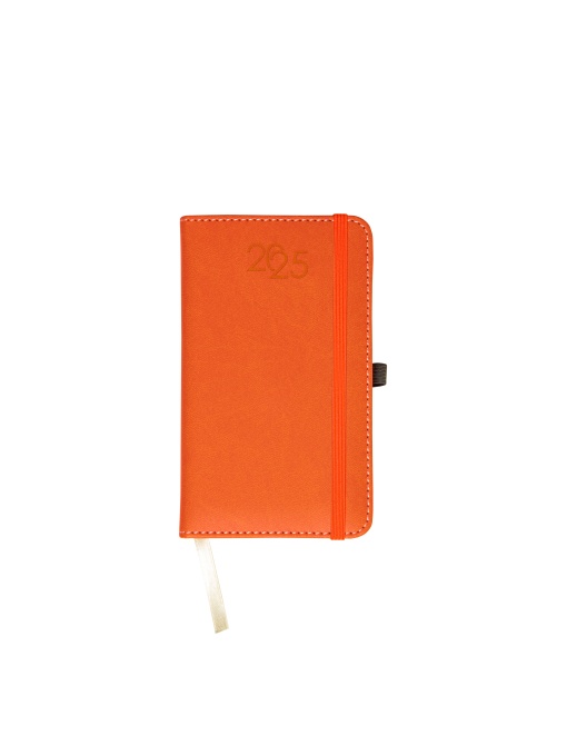 ON™ Daily diary 2025 with cover with edge stitching, pen holder and white paper