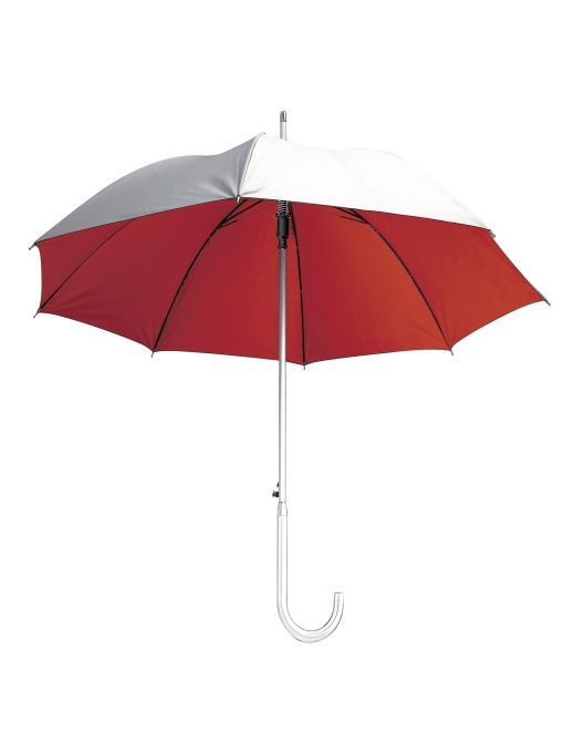 ON™ Automatic umbrella with aluminium shaft, ferrule and curved handle