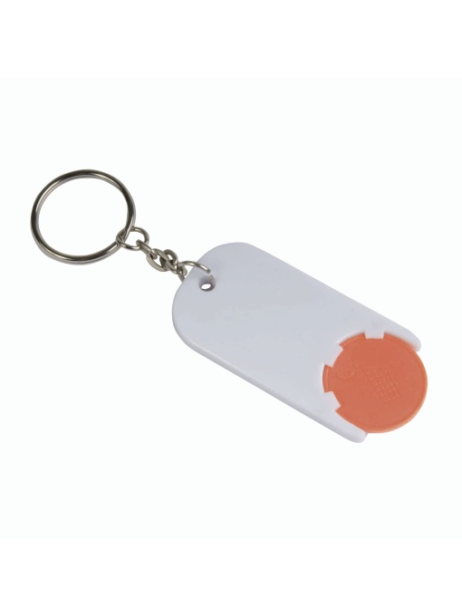 ON™ Plastic key ring with shopping trolley token