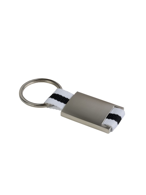 ON™ Metal and nylon key ring in a black box