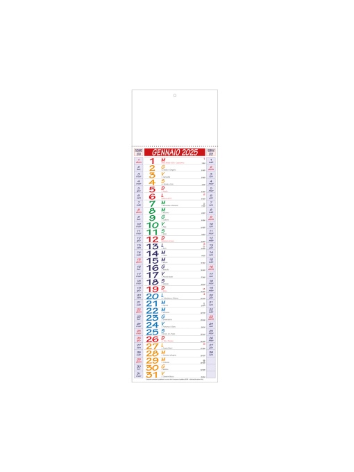 ON™ Monthly wall calendar 2025, 12 months, on coated paper, heat-sealed