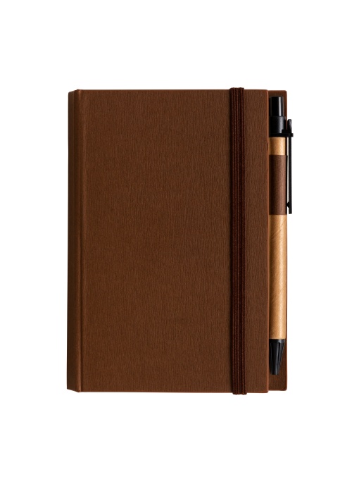 ON™ Notepad din carton cu elastic colorat, pix, foi dictando (70 pagini) și post-it-uri