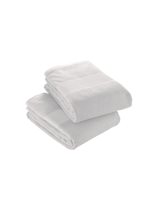 ON™ Prosop tip frotir 100% bumbac (300 g/m2) cu bandă din poliester, 30 x 50 cm