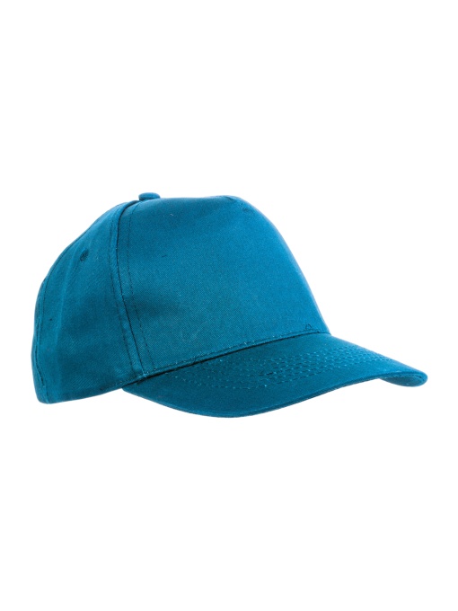 ON™ Cotton 5-panel cap with 2 mm-thick visor, embroidered eyelets and adjustable velcro strap