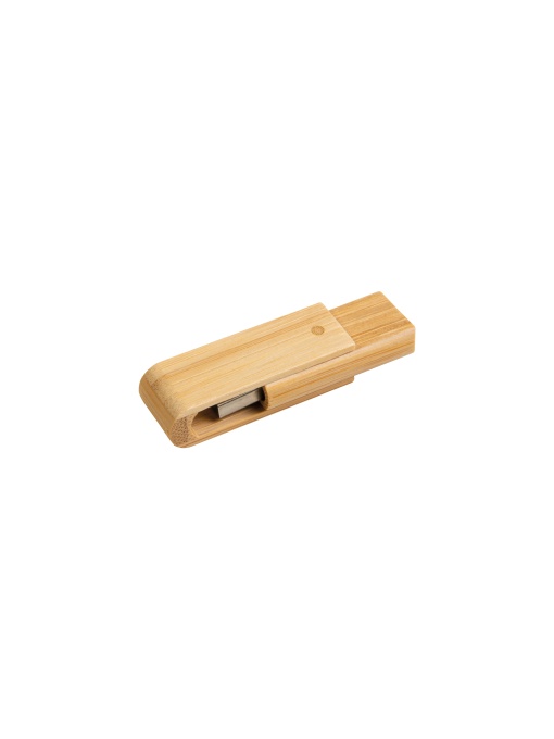 ON™ Stick USB rotativ de 8 GB din bambus. Încărcare la cerere cu livrare în 2 săptămâni
