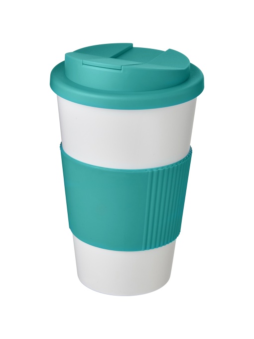 PF™ Americano® 350 ml tumbler with grip &amp; spill-proof lid