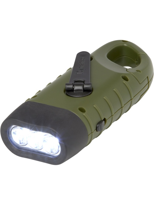 PF™ Helios lanternă solară din plastic reciclat cu dinam și carabinieră