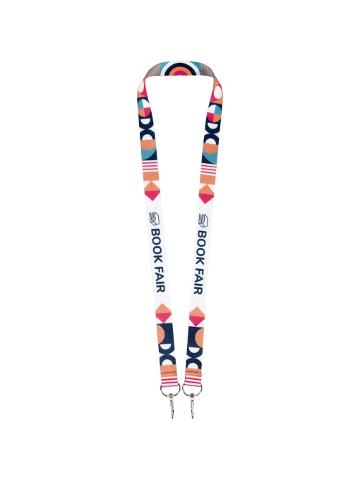PF™ Leia lanyard sublimabil RPET cu 2 cârlige