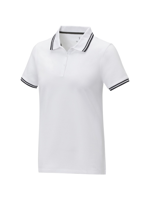 PF™ Polo Amarago cu mânecă scurtă pentru femei, cu tiv contrastant