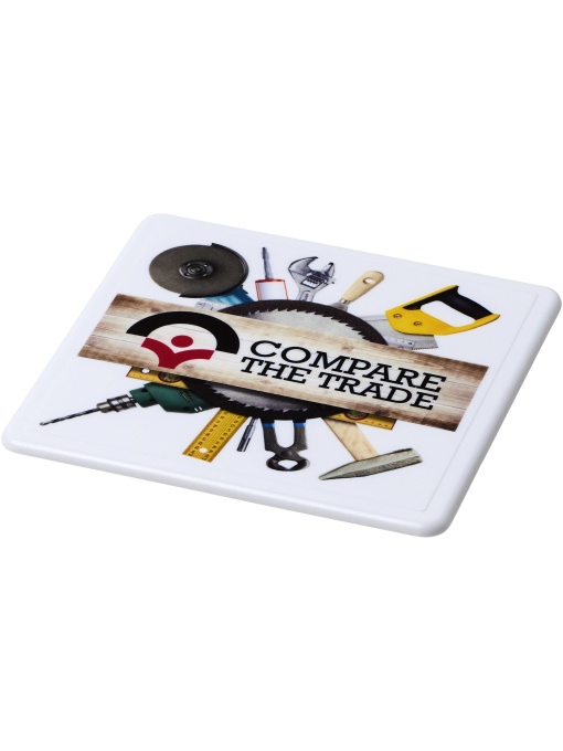 PF™ Renzo square plastic coaster