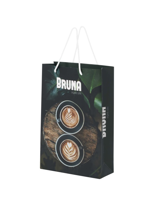 PF™ Sacoșă din hârtie Integra 170 g/m² handmade cu mâner din șnur plastic - 24 x 9 x 36 cm