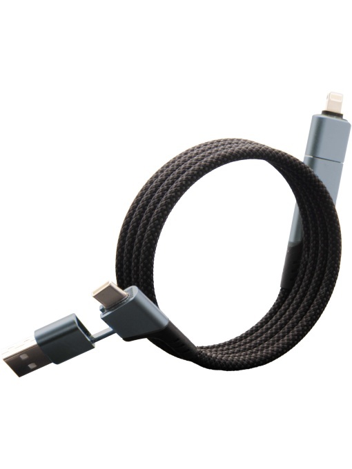 PF™ SCX.design C52 100W 4-in-1 rPET magnetic ultra fast charging cable