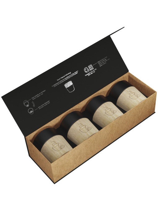 PF™ SCX.design D06 set de 4 căni ceramice magnetice