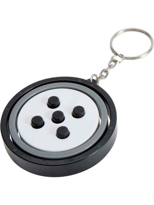 PF™ Spinx recycled plastic gyroscope fidget keychain