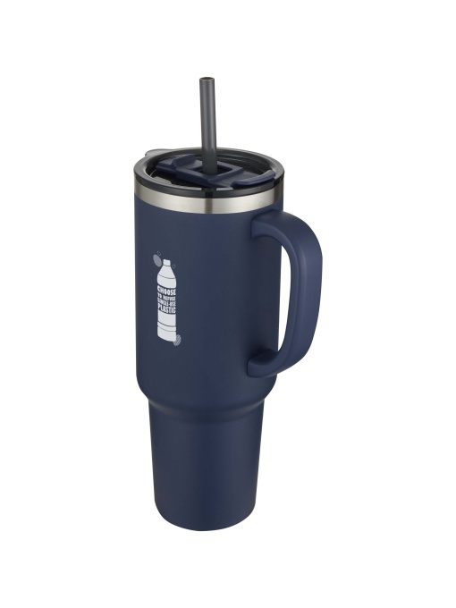PF™ Sydney pahar termoizolant cu pereți dubli 1200 ml certificat RCS cu izolare cupru și pai - Img 1
