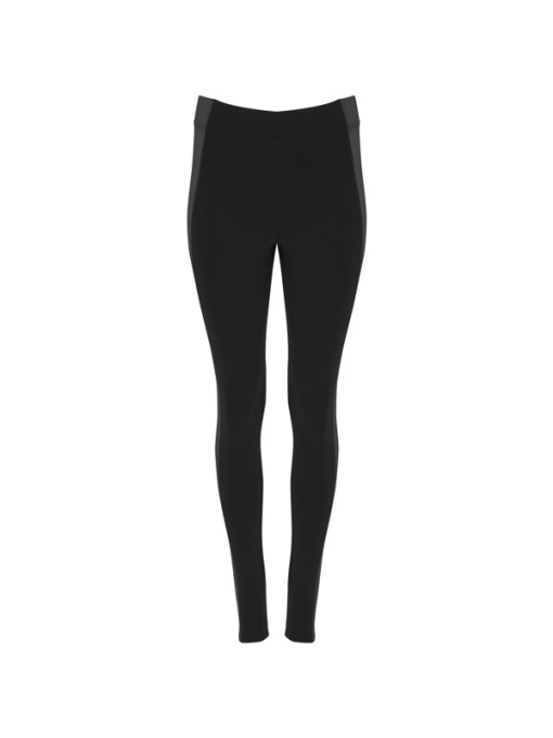 RO™ AGIA | Colanți damă lungi sport, talie elastică & dungi laterale | 94 % bumbac / 6 % elastan | 270 gsm