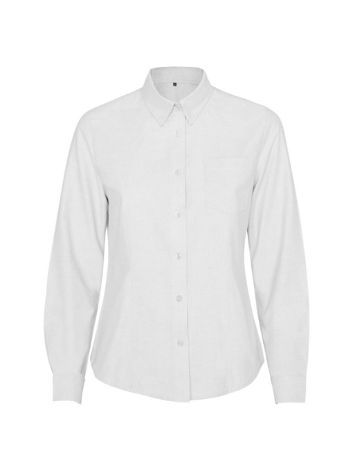RO™ OXFORD WOMAN | Cămașă damă cambrată, ML | 70 % bumbac / 30 % poliester, Oxford | 140 gsm