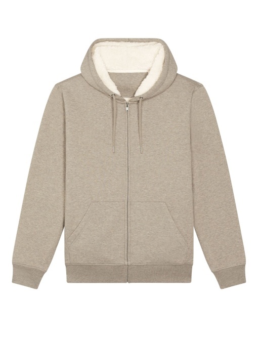 ST/™ Hygger Sherpa - Hanoracul unisex cu fermoar integral, căptușit cu sherpa - Img 1