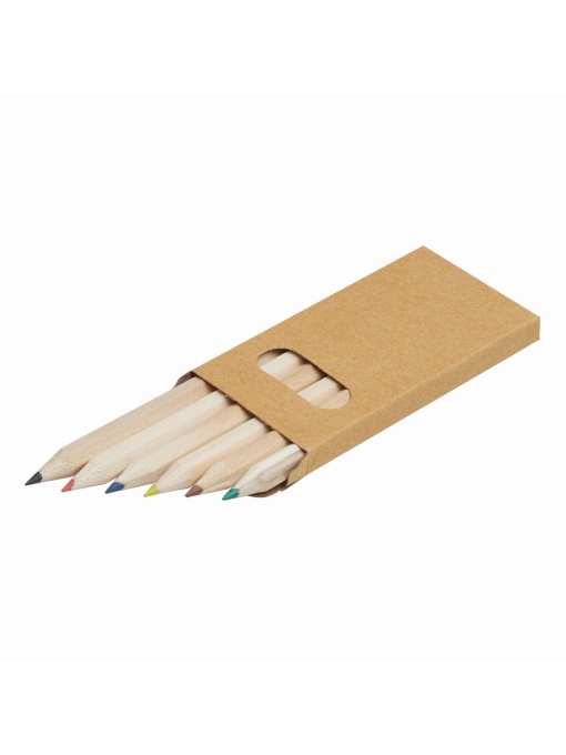 TOP™  6 short coloured pencils TINY TREE