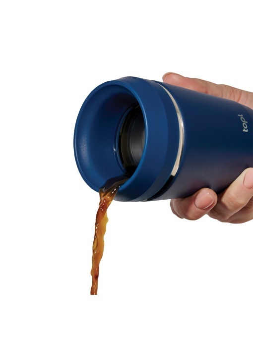 XD™ Cană termoizolantă Topl din oțel reciclat cu capac 360° brevetat – 235 ml - Img 1