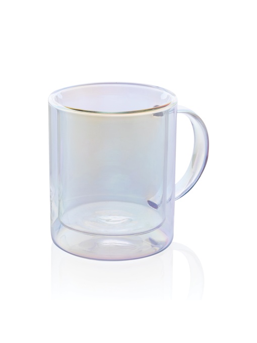 XD™ Deluxe double wall electroplated glass mug