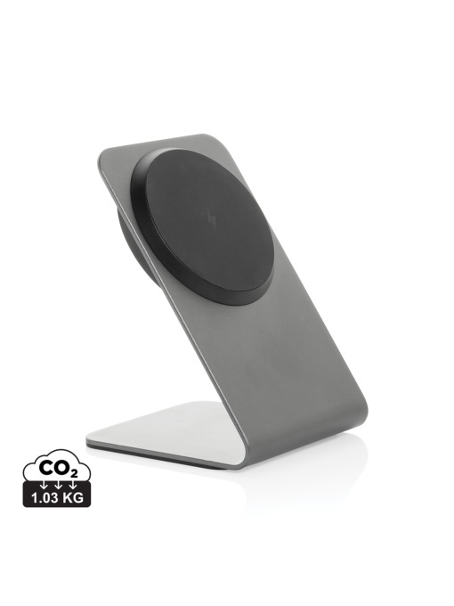 XD™ Terra aluminium 15W magnetic wireless charging phone stand