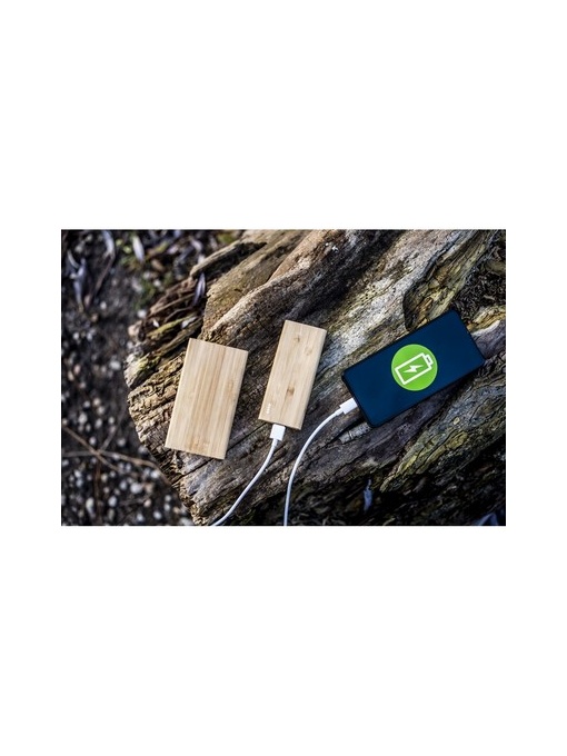 AX™ Power bank din bambus 8000 mAh B'RIGHT | Caroline