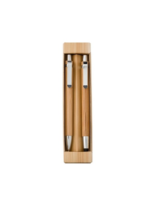 AX™ set de scris din bambus, pix cu stylus și creion mecanic