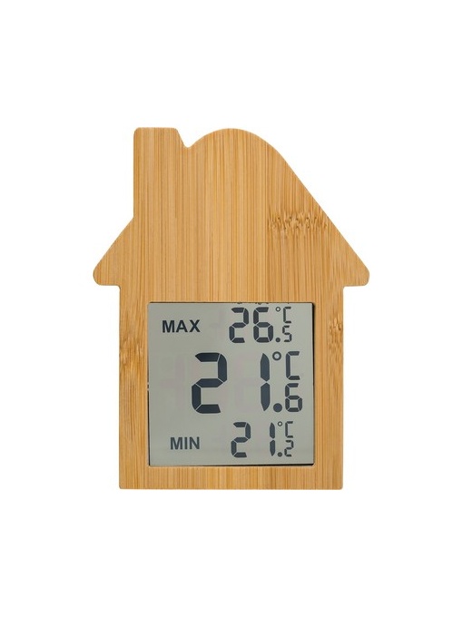 AX™ Stație meteo din bambus "casă"