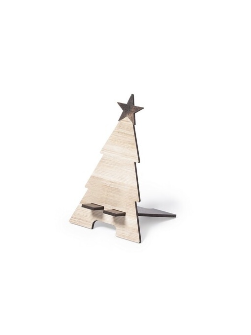 AX™ Wooden phone stand "Christmas tree", foldable
