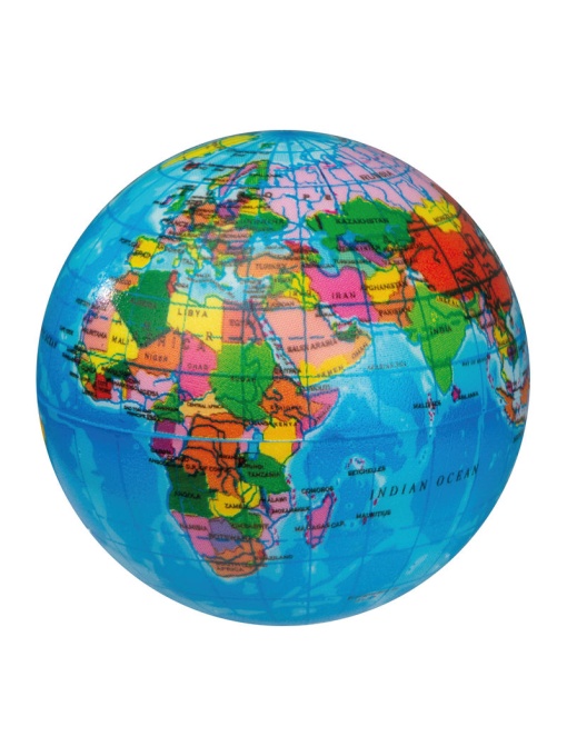 CM™ Anti-stress ball in the shape of a globe
