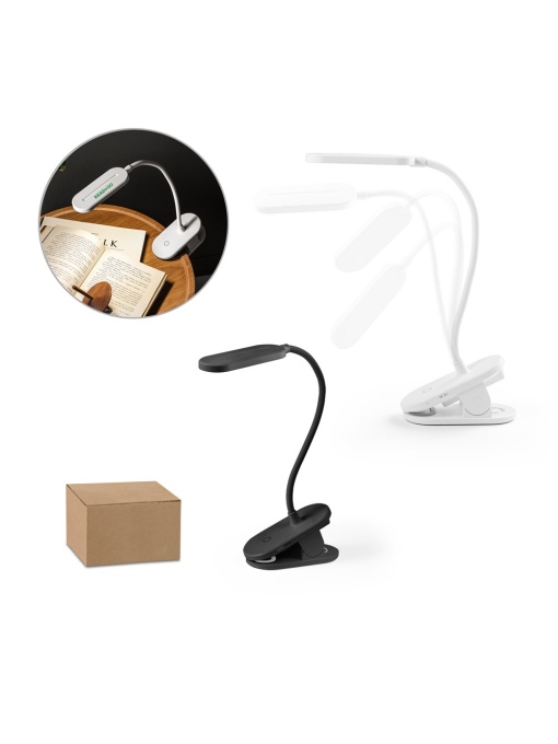 hi!™ NESBIT II Portable desk lamp with clip and 30h autonomy at 65% rABS - Img 1