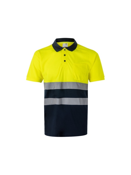 hi!™ VL FORTUNA Tricou polo Bird-eye (140g/m²) cu mâneci scurte, din poliester (100%)