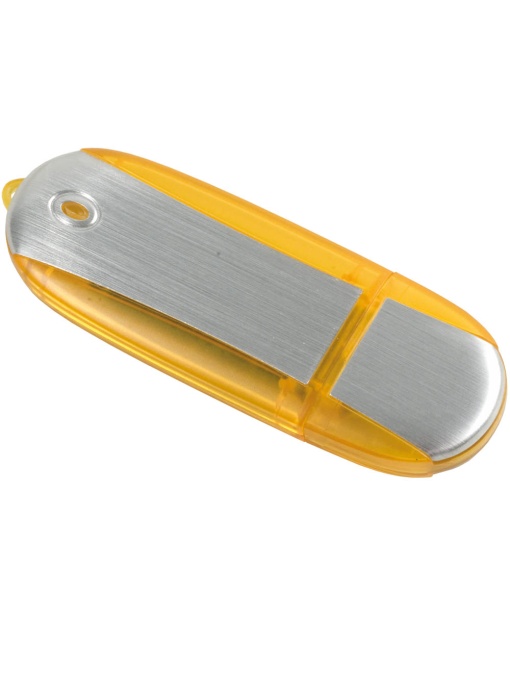 ON™ 4 GB silver ABS pen drive with transparent coloured edges. Upload on request