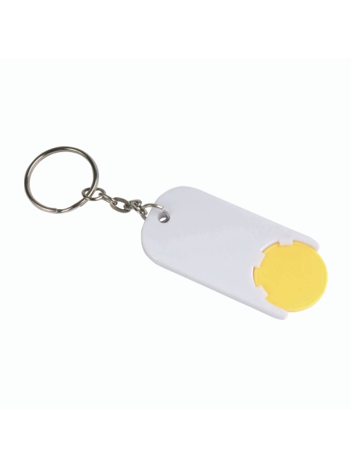 ON™ Plastic key ring with shopping trolley token