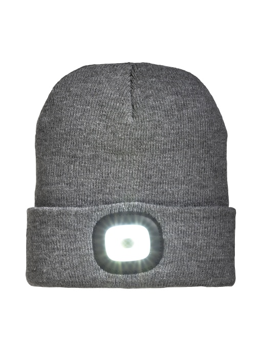 ON™ Căciulă tricotată 100% acrilică cu lumină LED detașabilă și reîncărcabilă prin USB