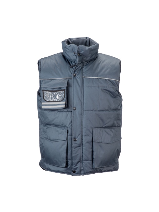 ON™ Padded, water-resistant polyester vest with reflective piping