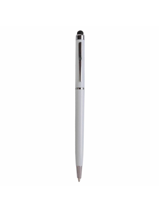 ON™ Plastic twist pen with touchscreen rubber tip and metal clip