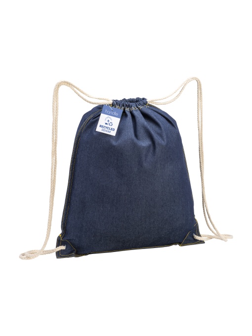 ON™ Rucsac din denim reciclat cu șnur și colțuri întărite