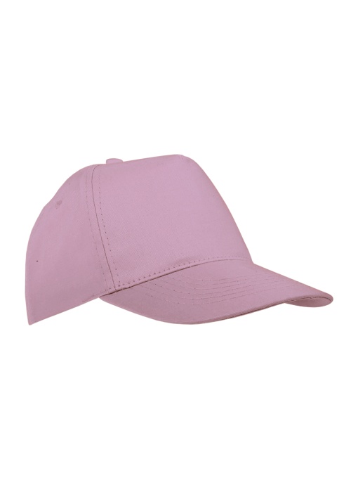 ON™ Cotton 5-panel cap with 2 mm-thick visor, embroidered eyelets and adjustable velcro strap