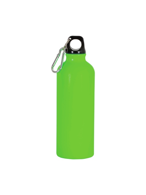 ON™ Sticlă de apă din aluminiu (500 ml) cu capac din plastic și carabină (22 cm înălțime)