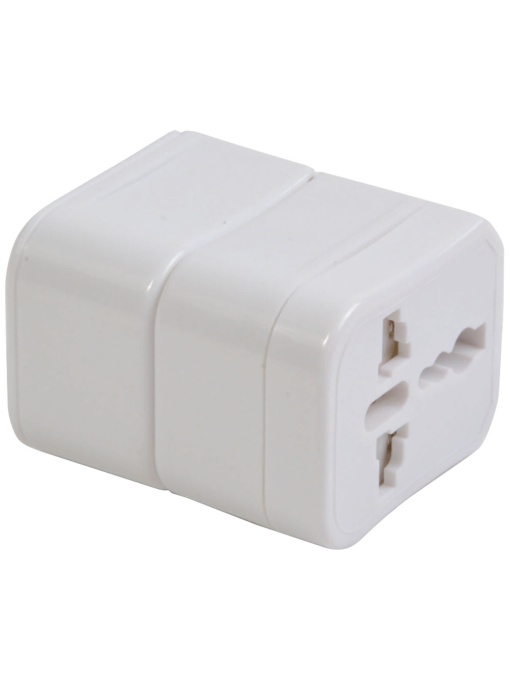 ON™ Universal adapter with plastic case. Input and output: 100-125 V 6 A or 220-250 V 6 A