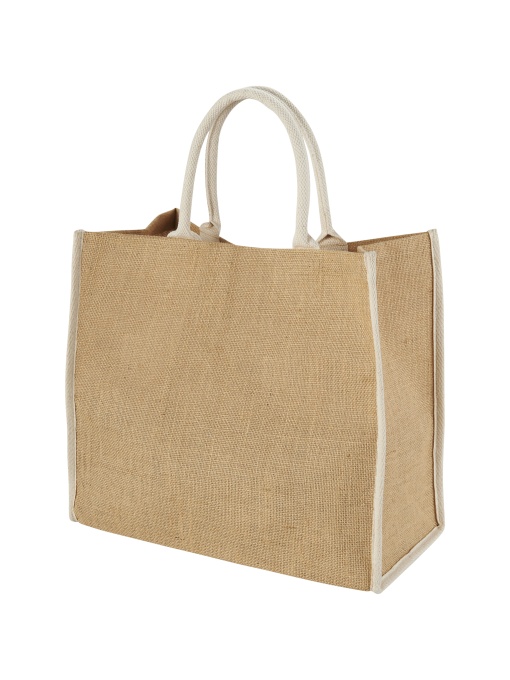 PF™ Harry coloured edge jute tote bag 25L